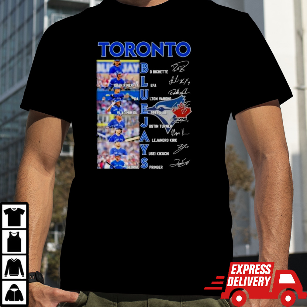 Official Toronto Blue Jays Team Players 2024 Signatures Shirt