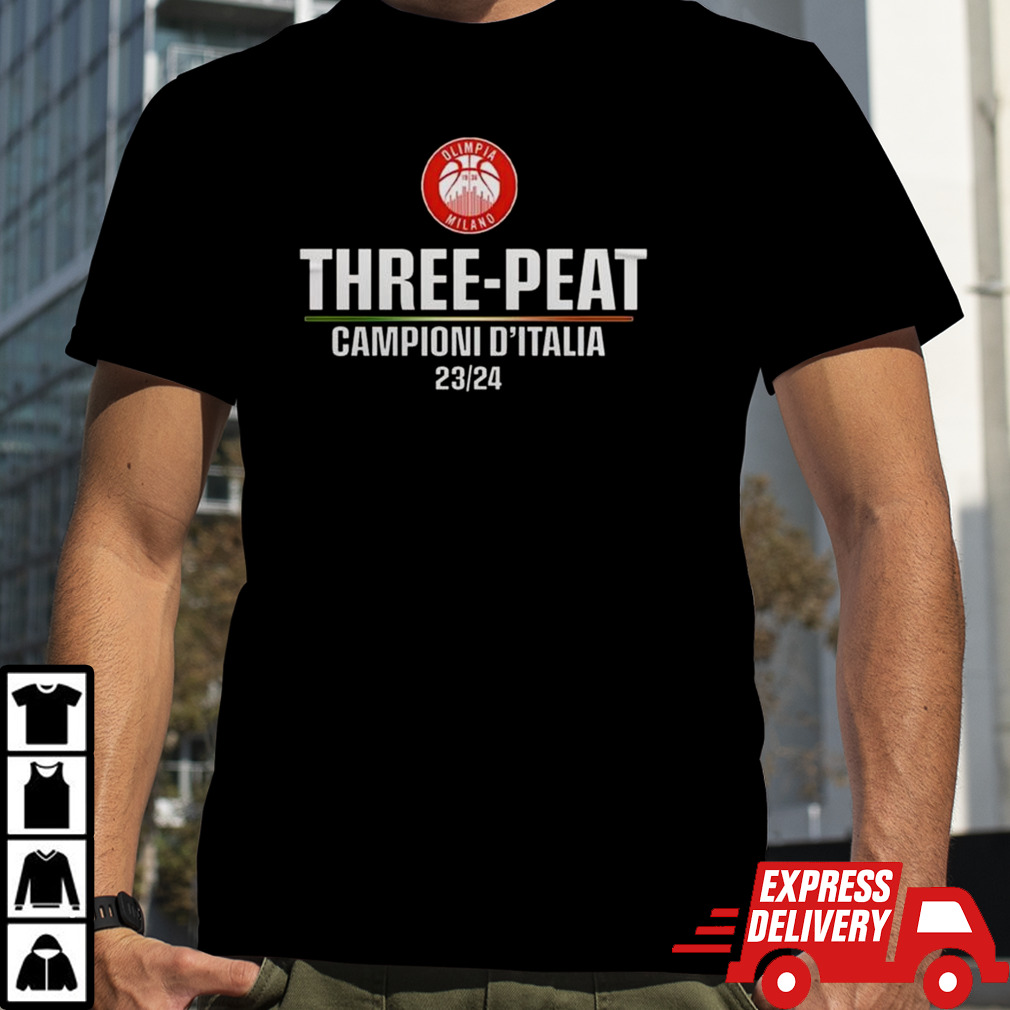 Olimpia Milano Three-Peat Campioni D’Italia 2023-2024 Shirt