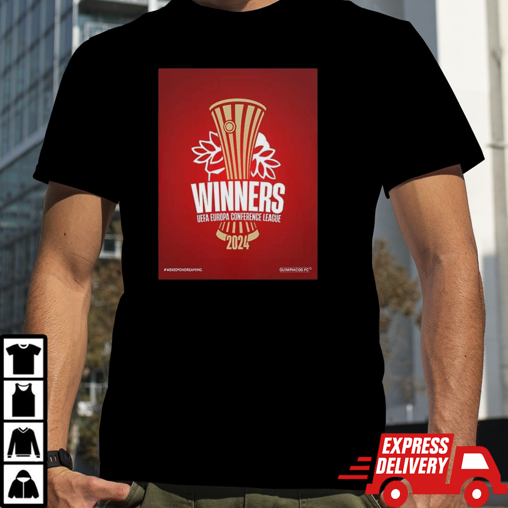 Olympiacos Champions The UEFA Conference League 2024 UECL Final shirt