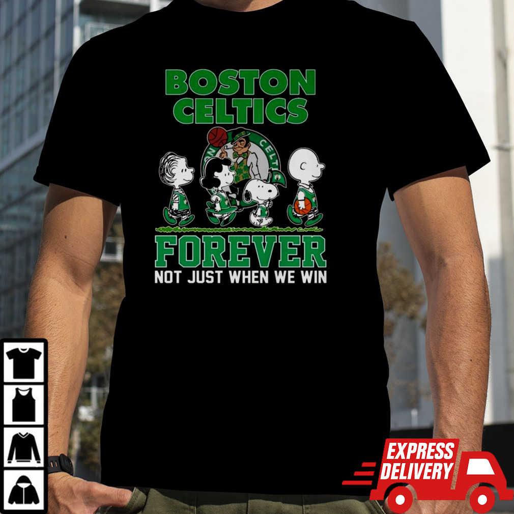 Peanuts Snoopy And Friends Boston Celtics 2024 Nba Playoffs Forever Not Just When We Win T-shirt