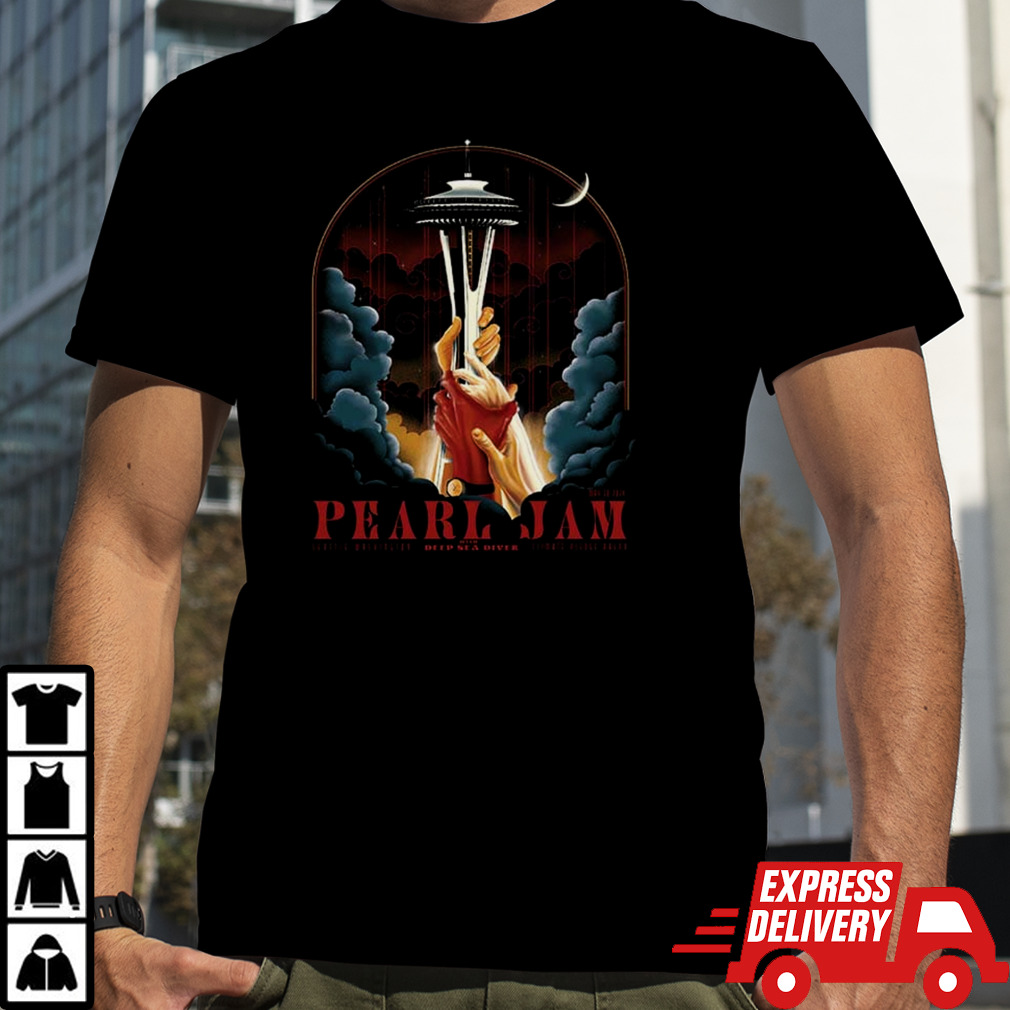 Pearl Jam Event 2024 At Seattle Washington On May 30 With Deep Sea Diver Art By Arian Buhler shirt