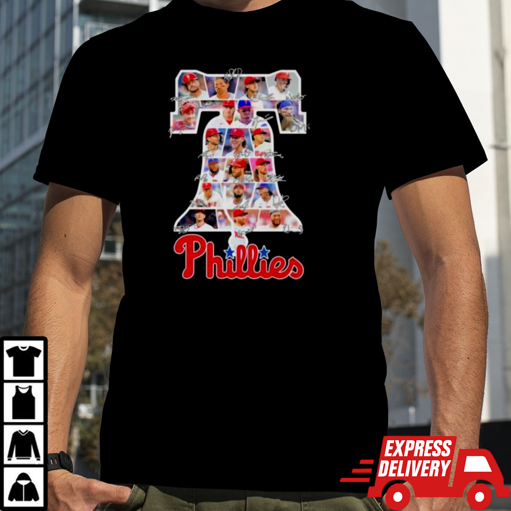 Philadelphia Phillies Team The Bell Signatures Shirt