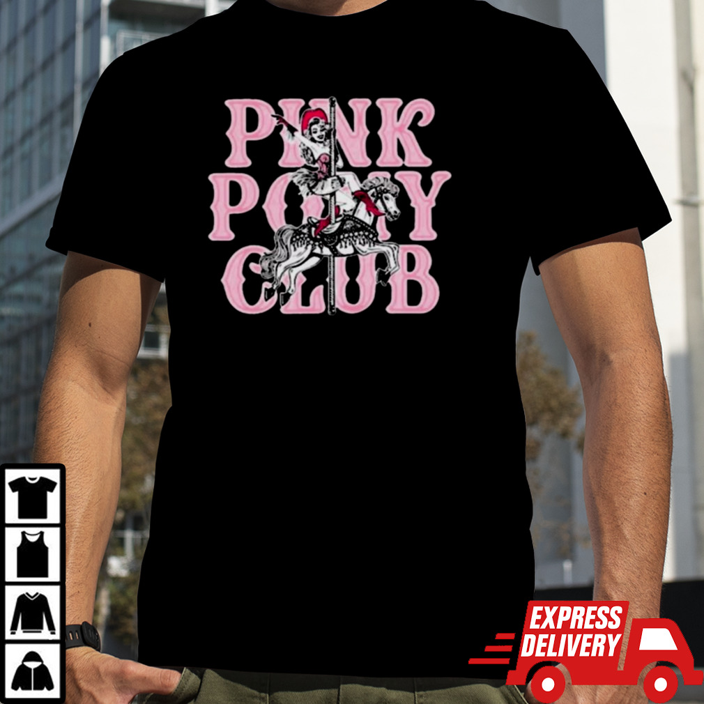 Pink Pony Club Retro Horse Lover Design Shirt