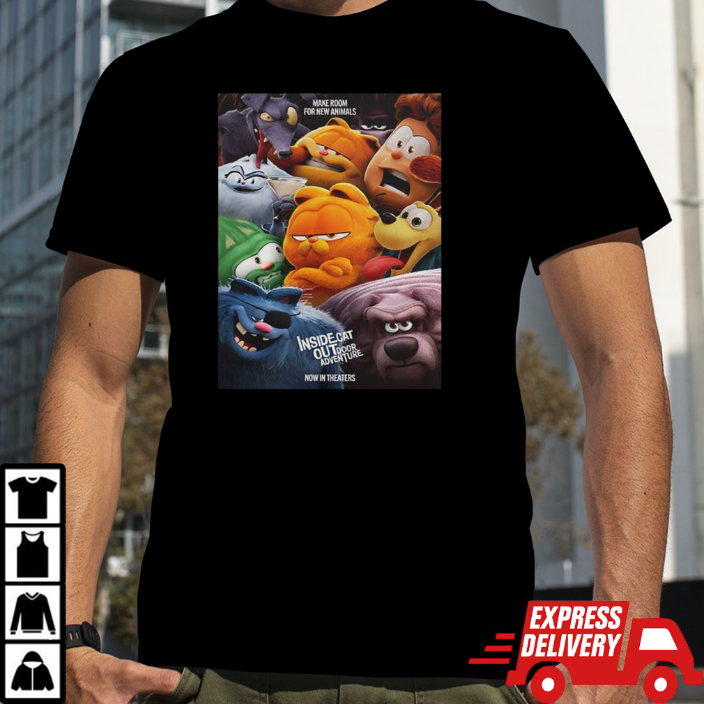 Poster For The Garfield Movie 2024 Family Movie in America shirt