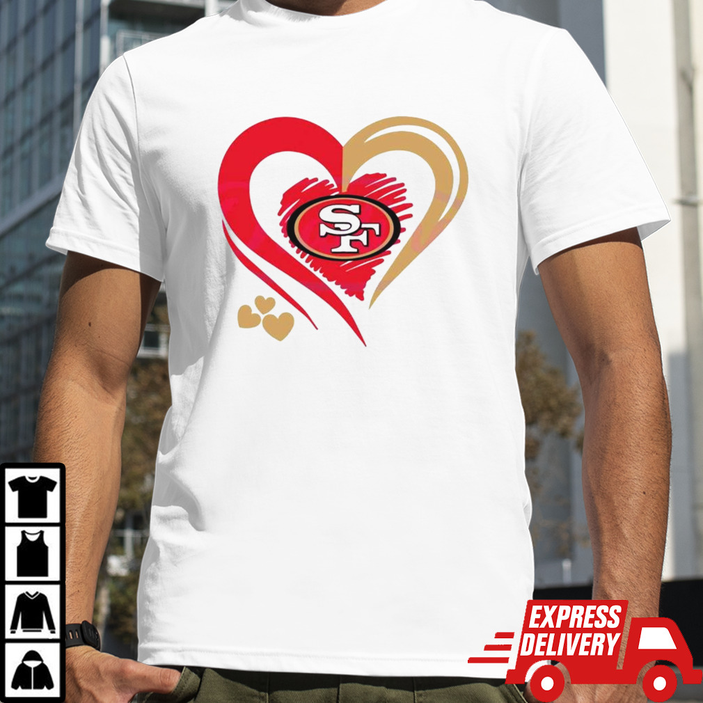 San Francisco 49ers Heart NFL Team Shirt