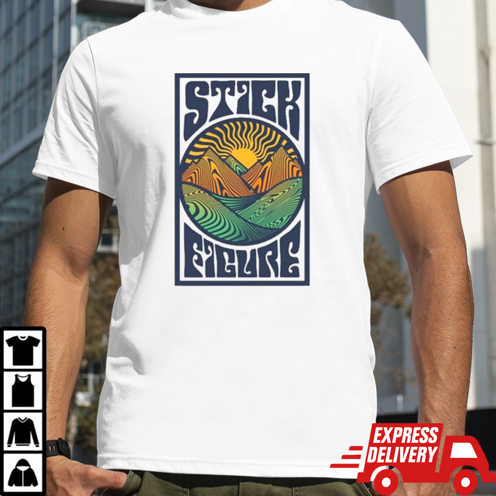 Stick Figure Rasta Sunrise T-shirt