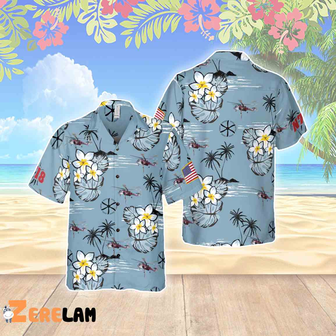 Boogaloo Tropical Flowers Hawaiian Shirt