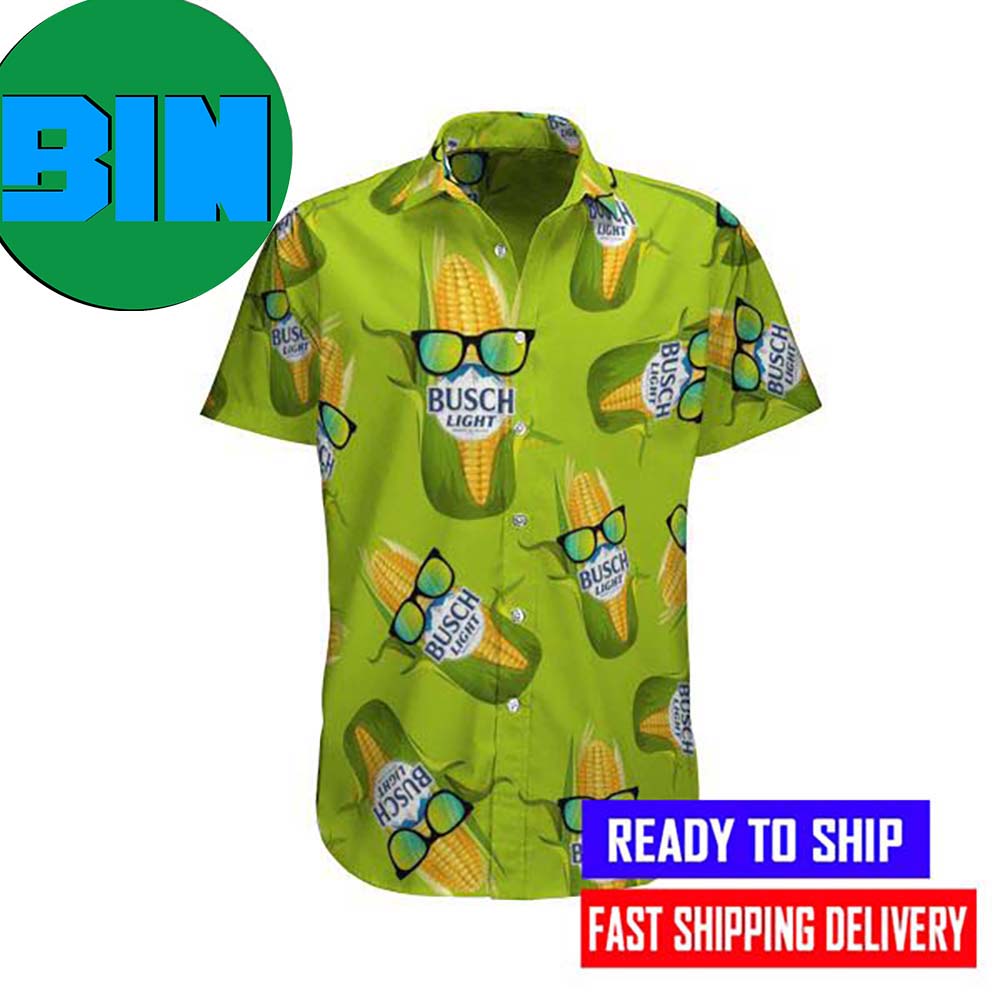 Busch Light Beer Corn Hawaiian Shirt