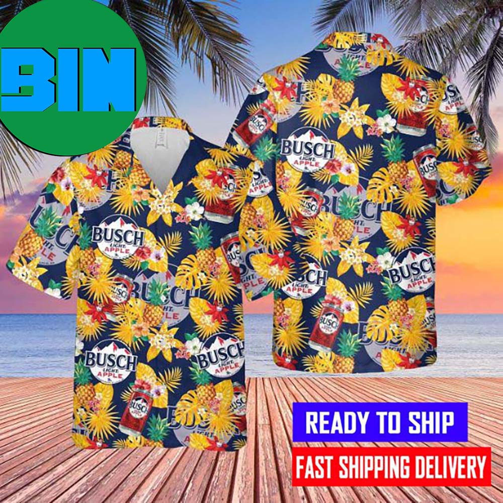 Busch Light Beer Style Trophycal Hawaiian Shirt