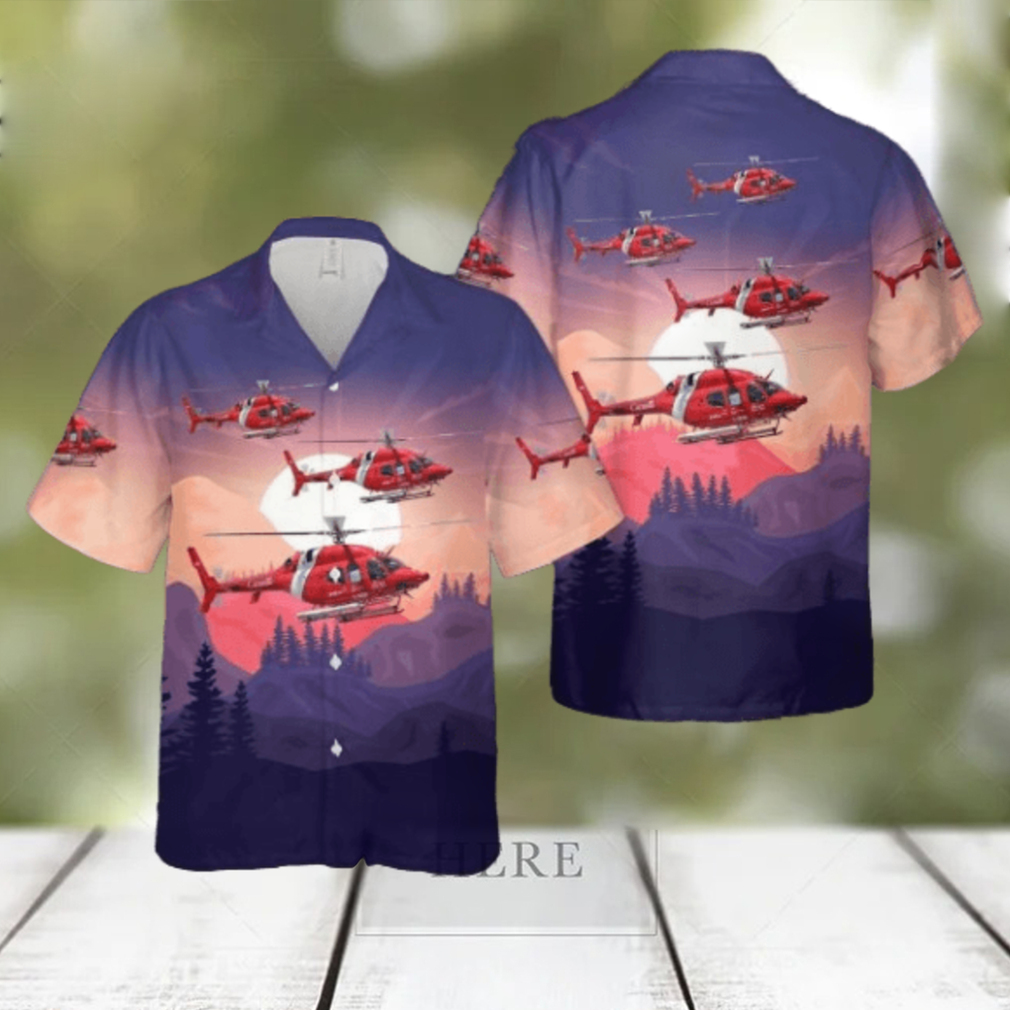 Canadian Coast Guard Bell 429 Global Ranger Hawaiian Shirt Beach Shirt For Men Women