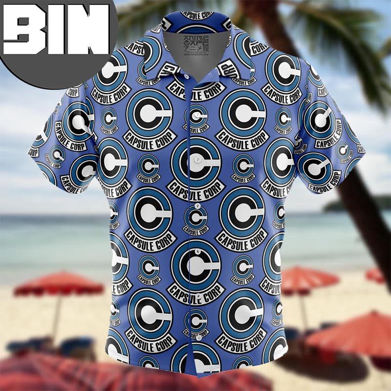 Capsule Corp Dragon Ball Z Anime Hawaiian Shirt