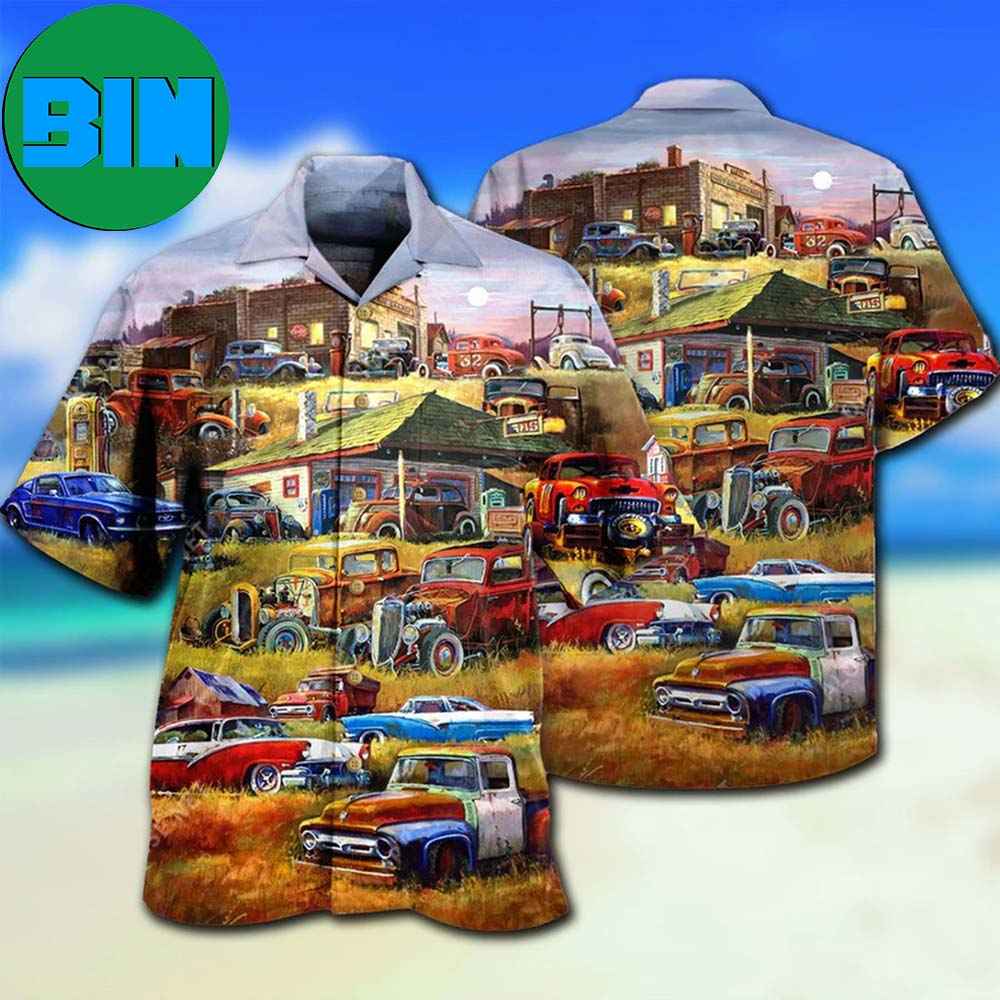 Car Being With The Classic Is A Bless Car Tropical Hawaiian Shirt