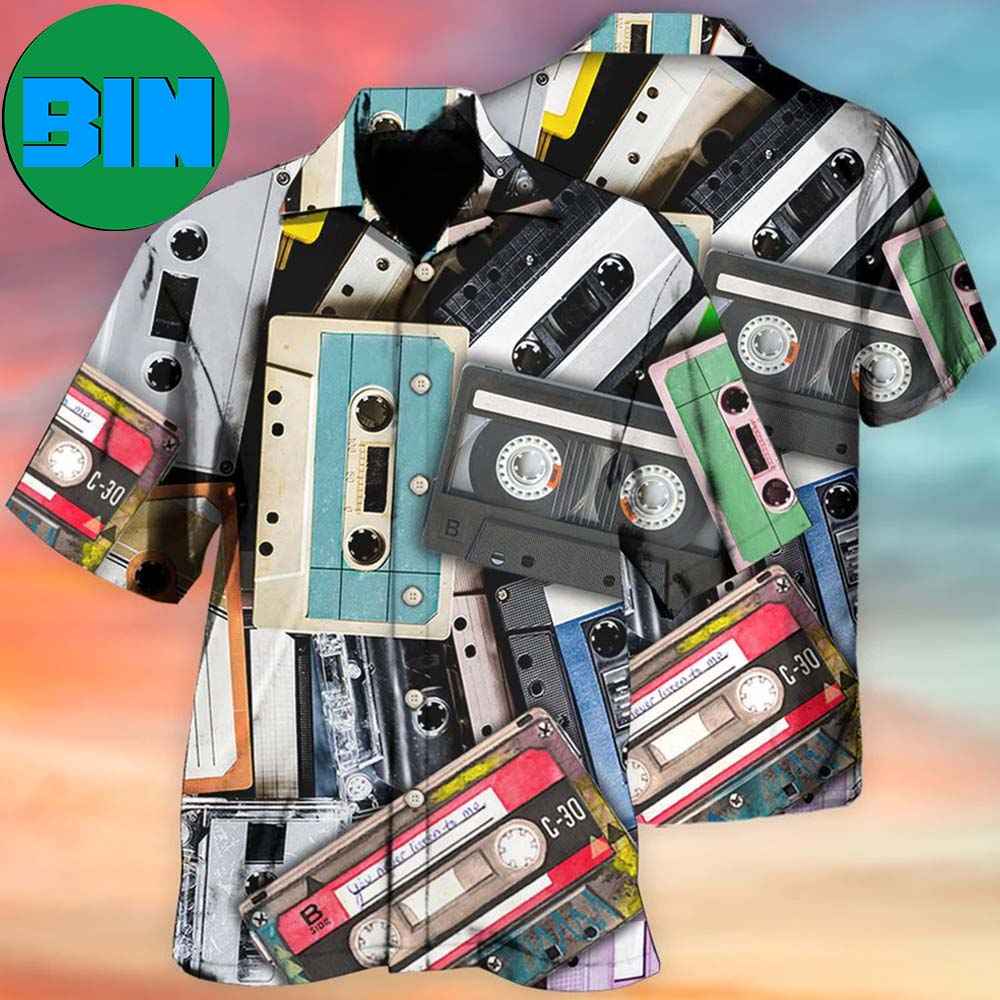 Cassette Music Lover Tropical Hawaiian Shirt