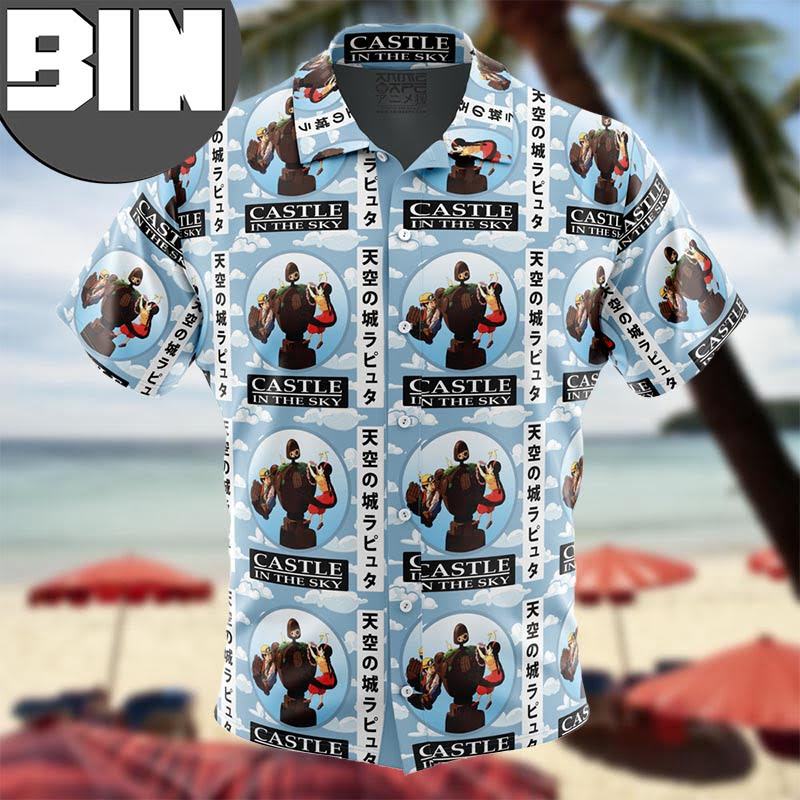 Castle In The Sky Studio Ghibli Anime Hawaiian Shirt