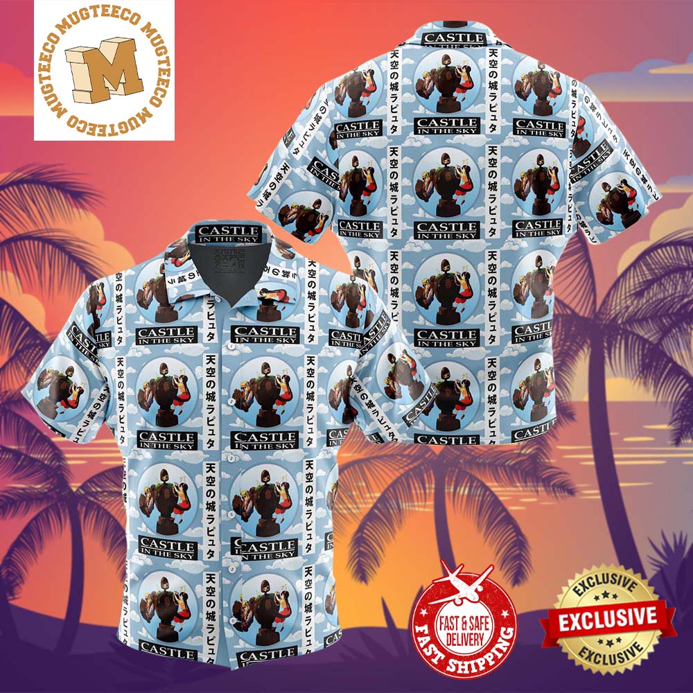 Castle In The Sky Studio Ghibli Summer 2024 Hawaiian Shirt For Family