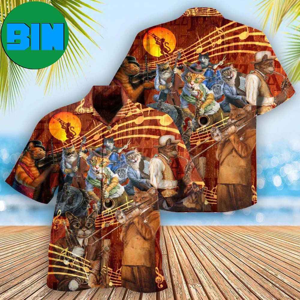 Cat To Be A Jazz Summer Hawaiian Shirt