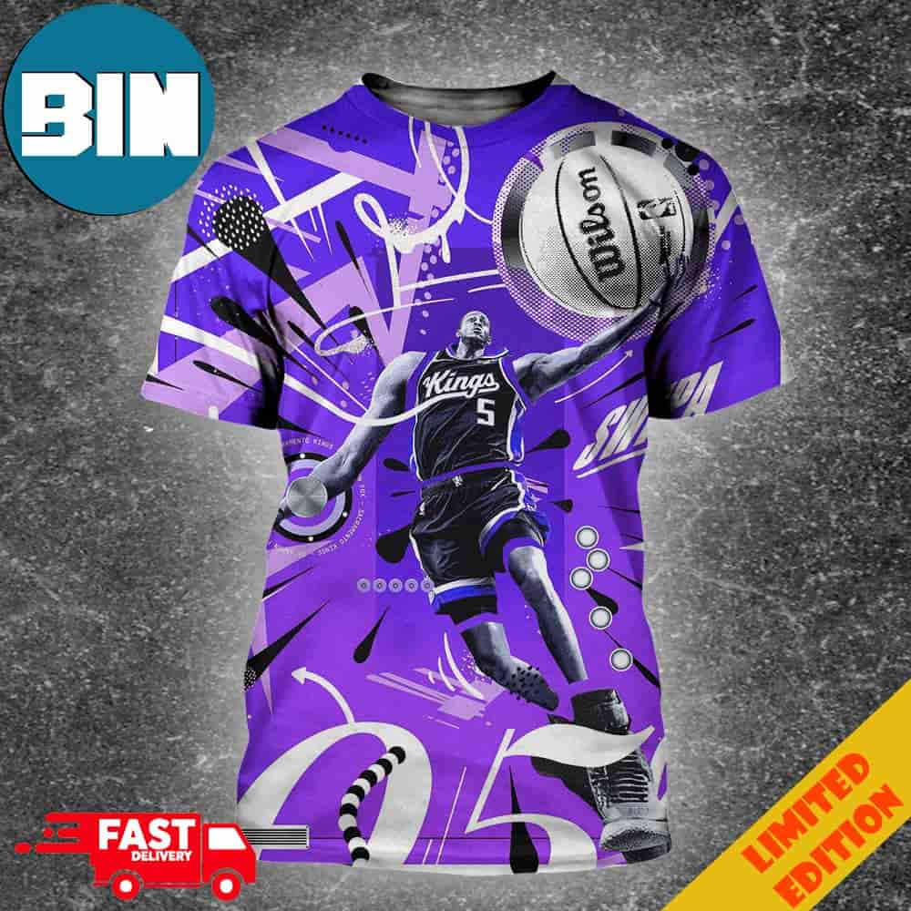 De'aaron Martez Fox Sacramento Kings NBA Incredible Design All Over Print Shirt