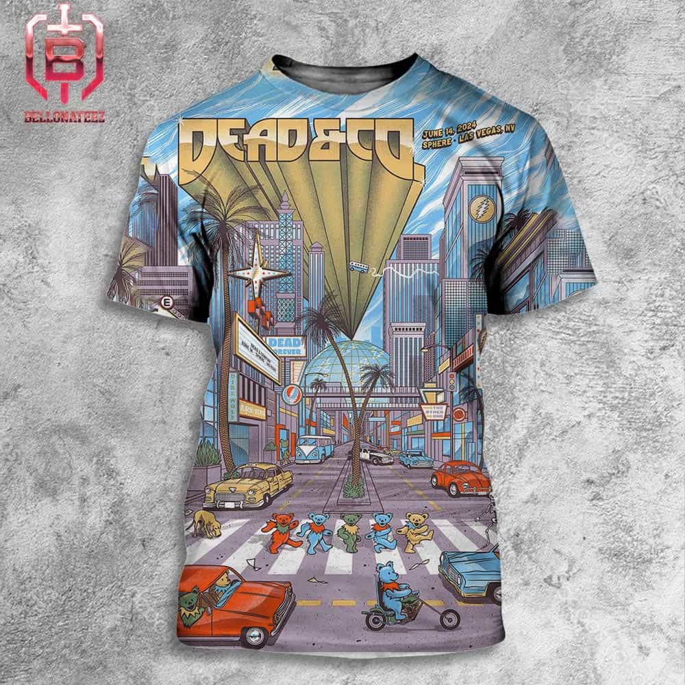 Dead And Company Dead Forever Poster At Sphere Las Vegas NV On June 14th 2024 All Over Print Shirt