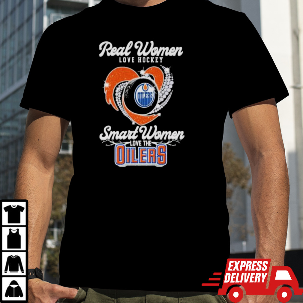 Real Women Love Hockey Smart Women Love The Edmonton Oilers Diamonds 2024 Final Shirt