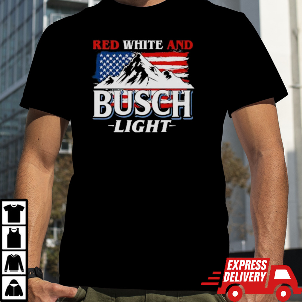 Red White And Busch Light 4th Of July 2024 Shirt