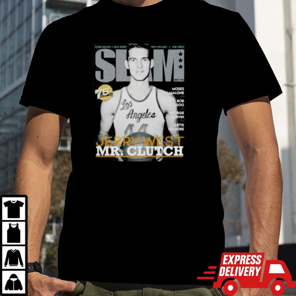 SLAM Rip Jerry West Mr.Clutch Basketball shirt