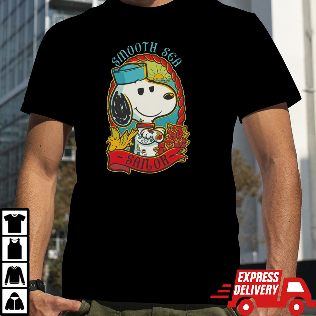 Snoopy and Woodstock Beagle Sailor Tattoo shirt