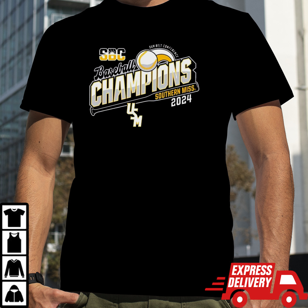 Southern Mississippi Golden Eagles 2024 Sun Belt Baseball Tournament Champions shirt