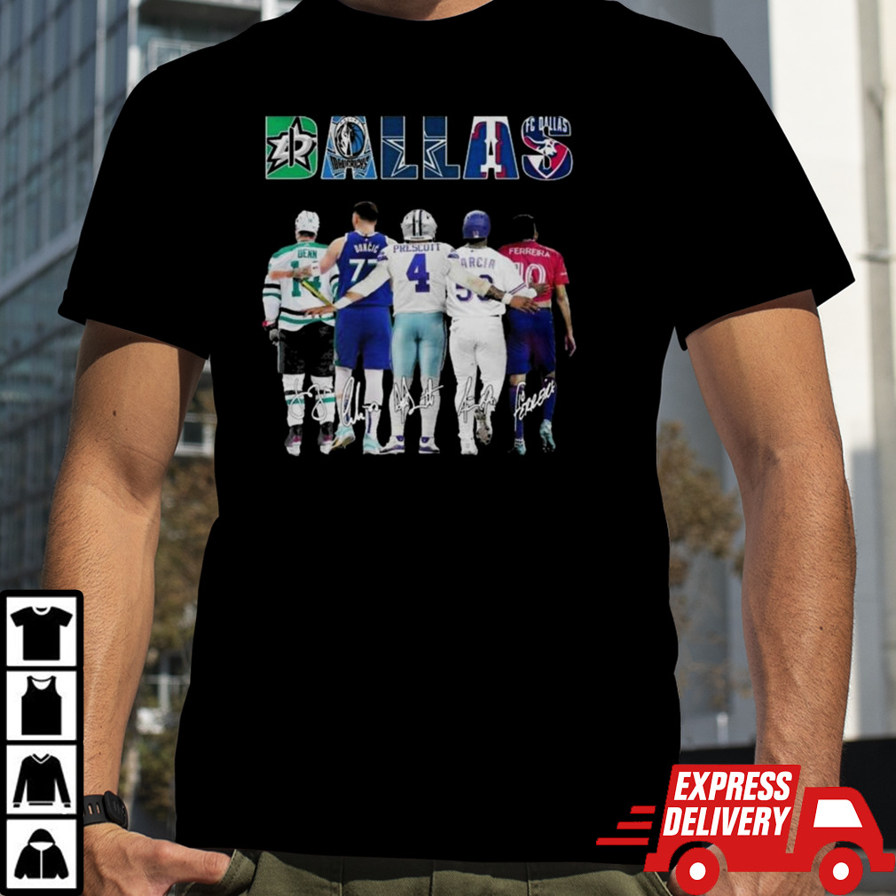 Sports In Dallas Stars Abbey Road Team Signatures Shirt