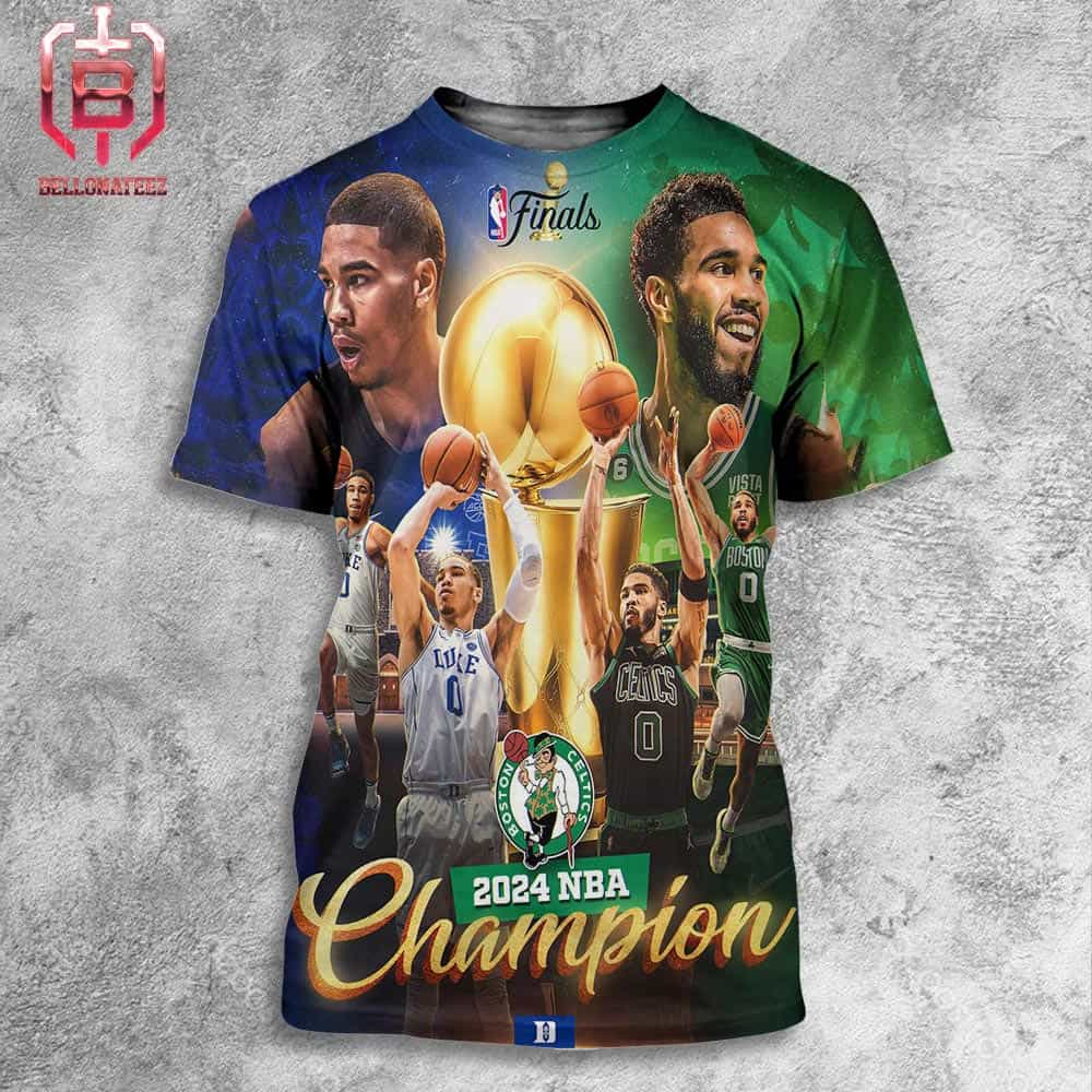 Duke Basketball Congrats To Jayson Tatum With 2024 NBA Champions All Over Print Shirt