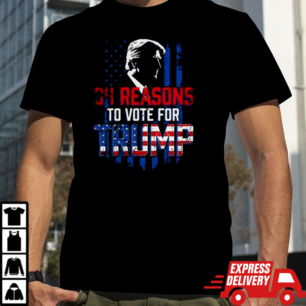 Terrence K. Williams 34 Reasons To Vote For Donald Trump Shirt