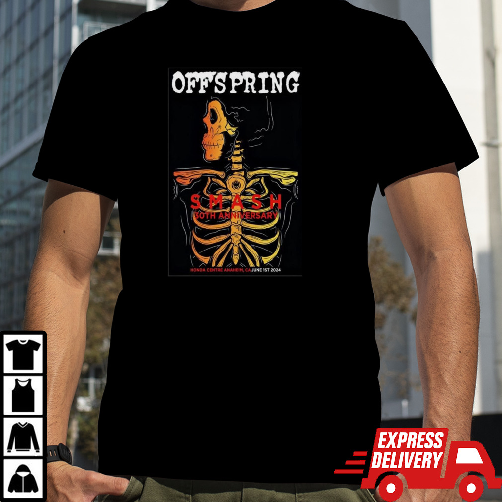 The Offspring Tour 2024 Anaheim CA Poster Shirt