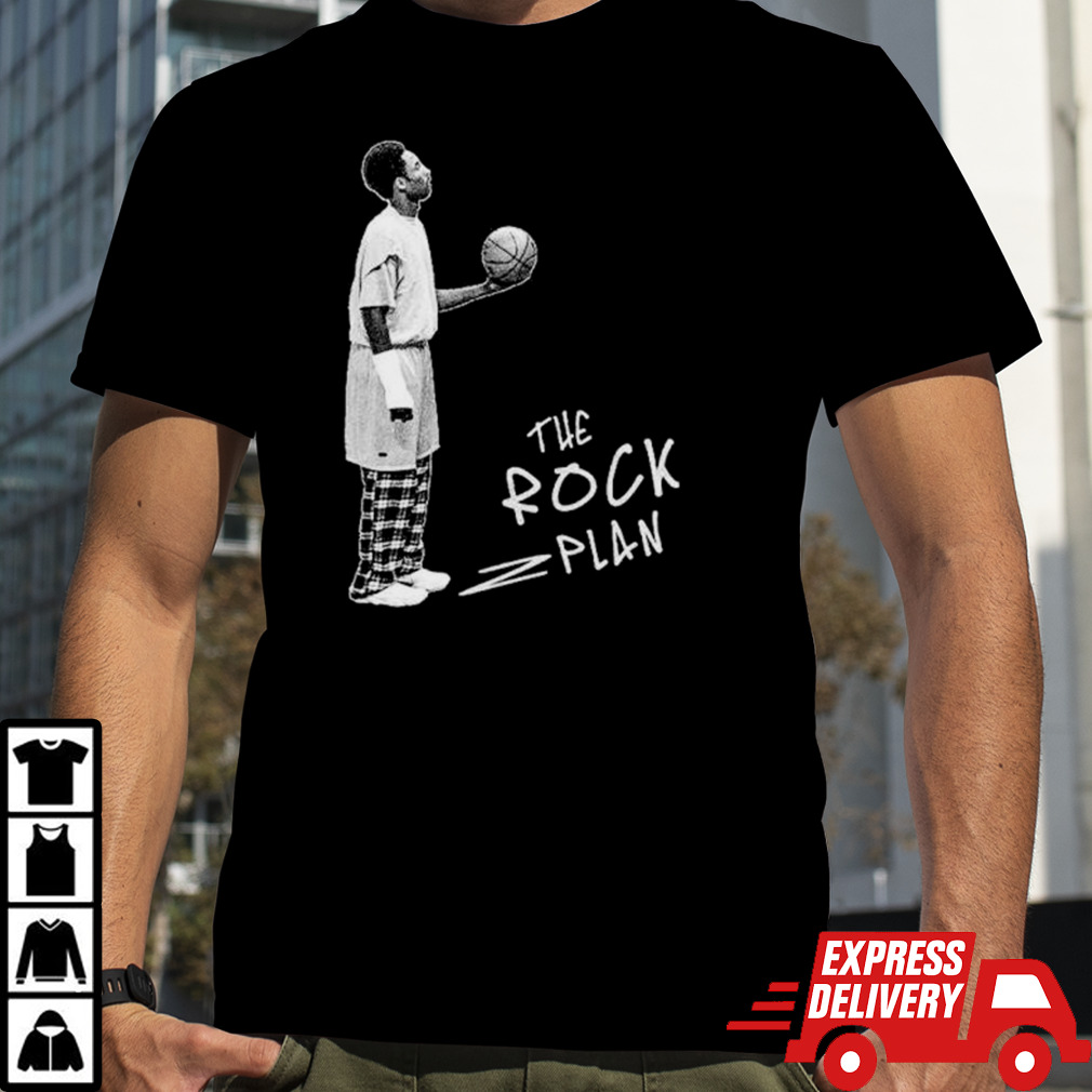 The rock plan street basketball shirt