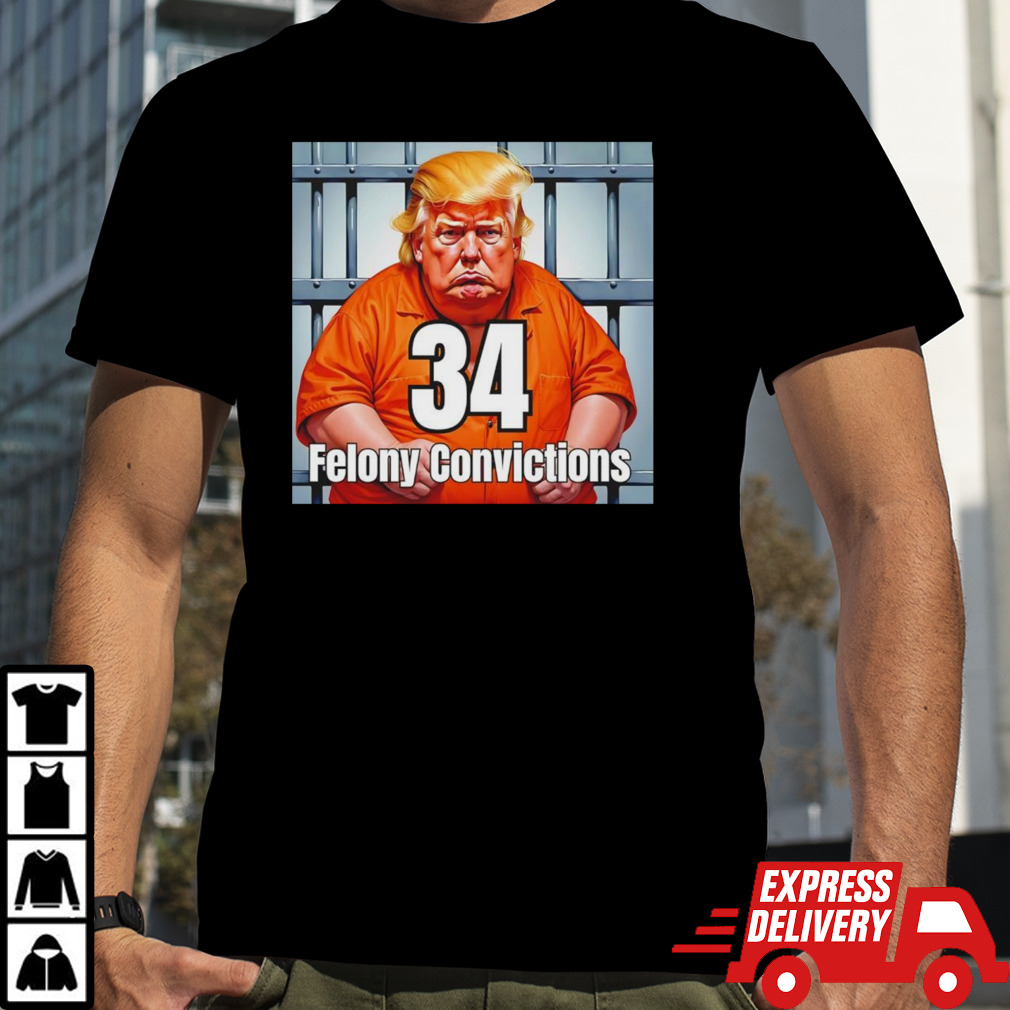 Trump 34 felony convictions shirt