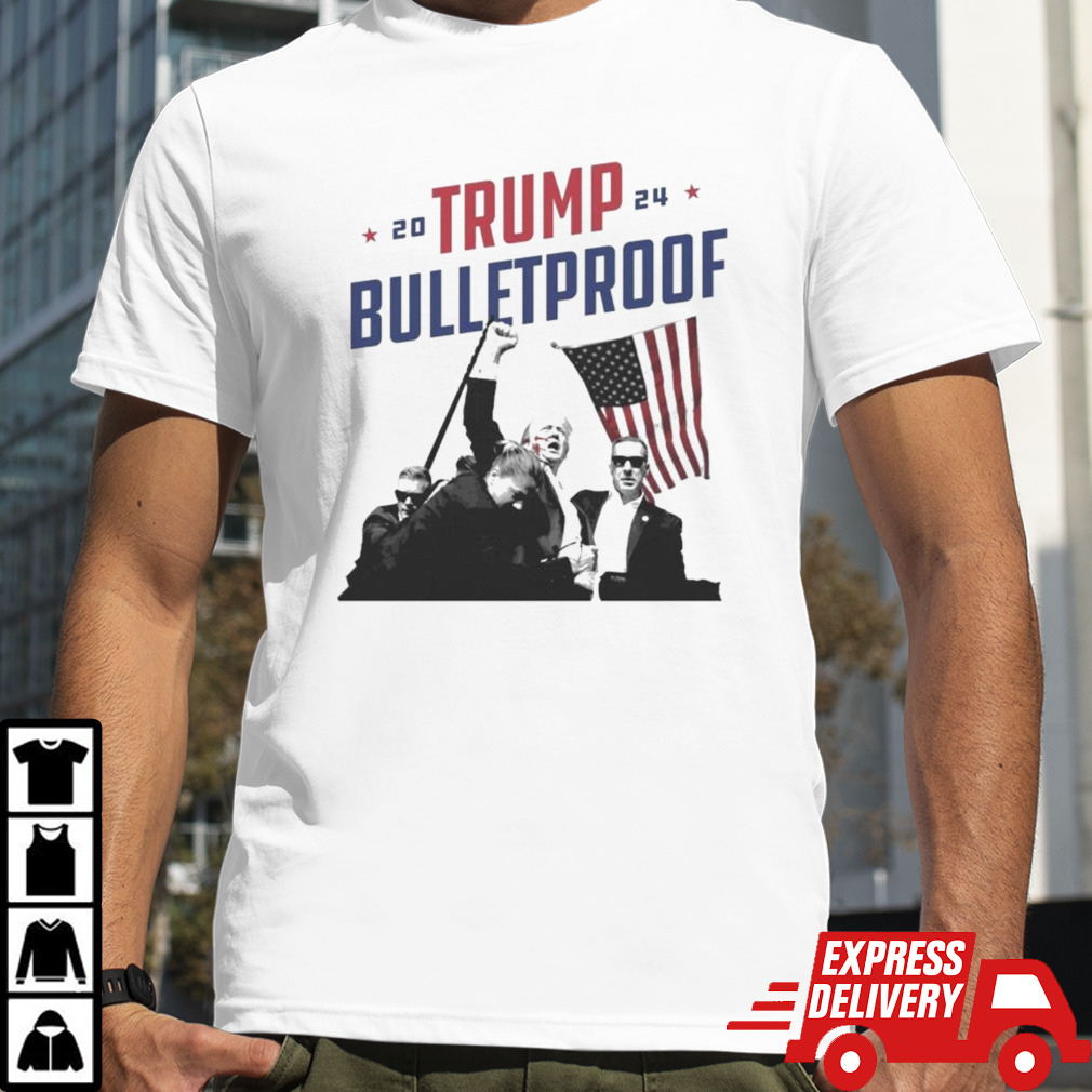 Trump Rally Shooting Trump Bulletproof 2024 T-shirt