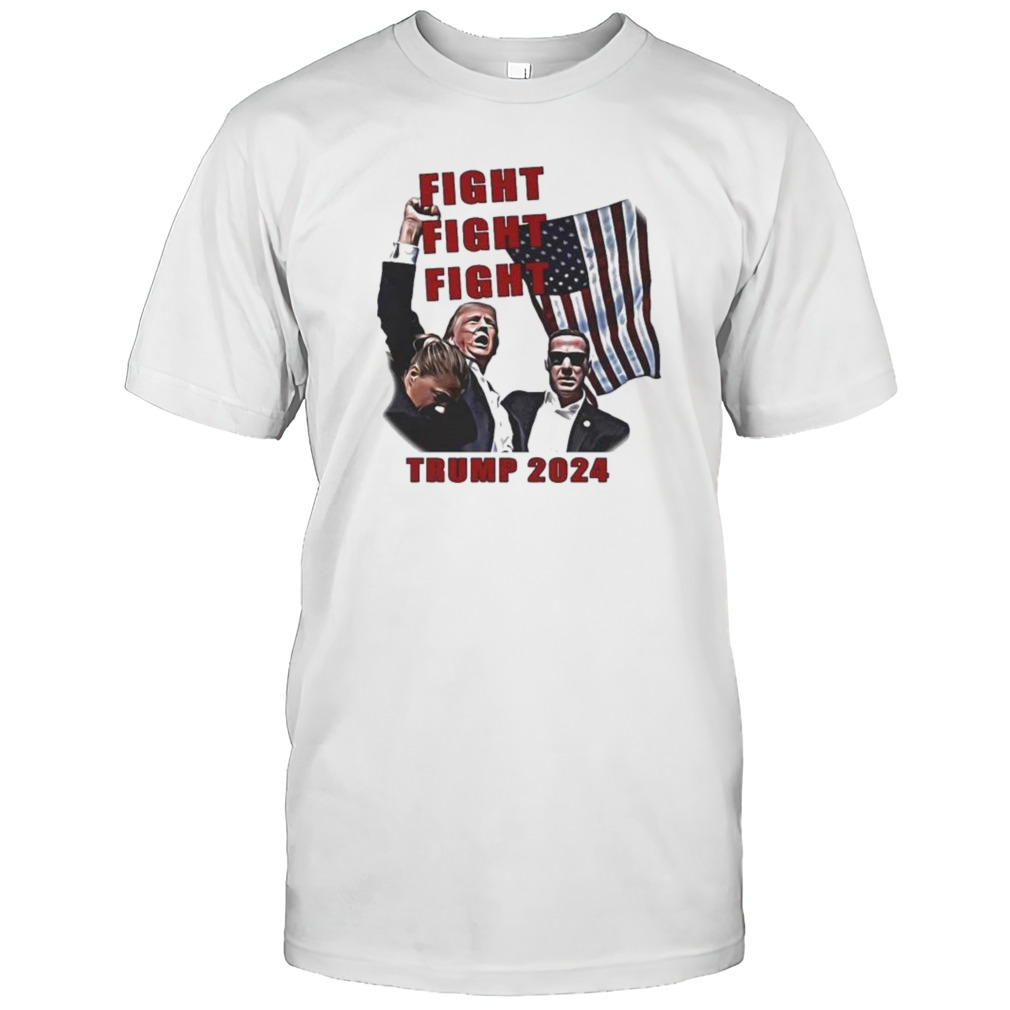 Donald Trump 2024 Fight Fight Fight Shot Shirt