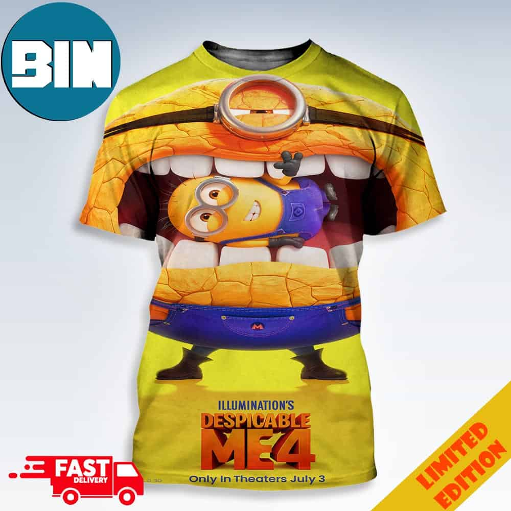 Illumination's Despicable Me 4 Only In Theaters July 3 3D T-Shirt