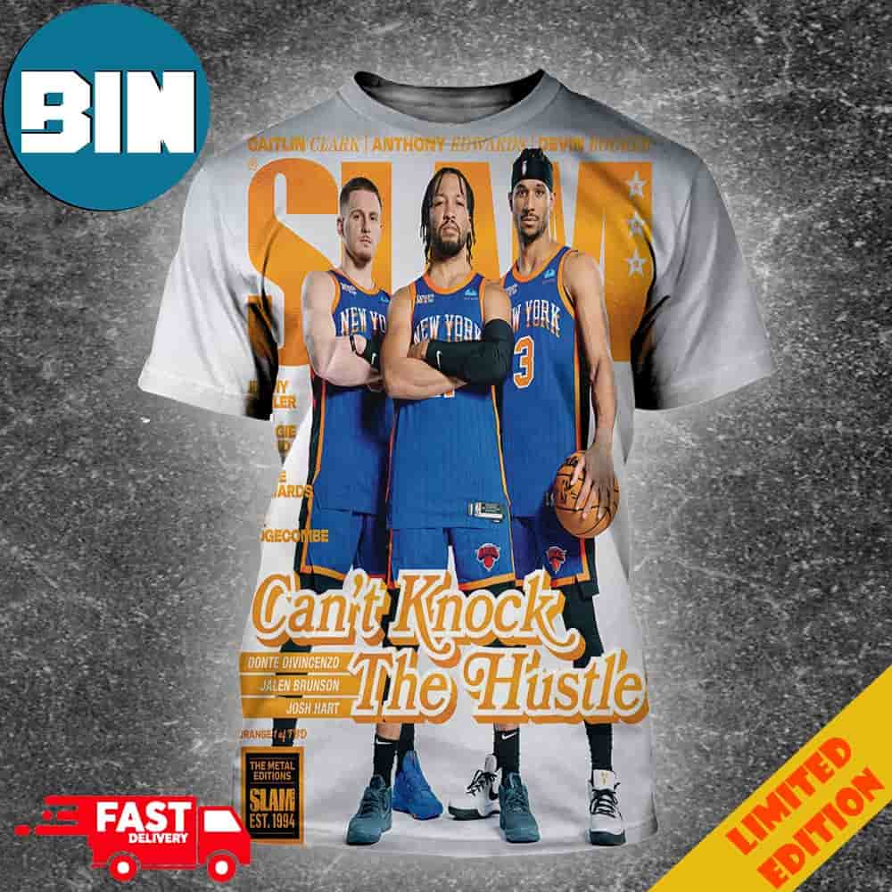 Limited Orange Metal Cover New York Knicks Cant Knock The Hustle Slam EST 1994 Unisex 3D T-Shirt 7486