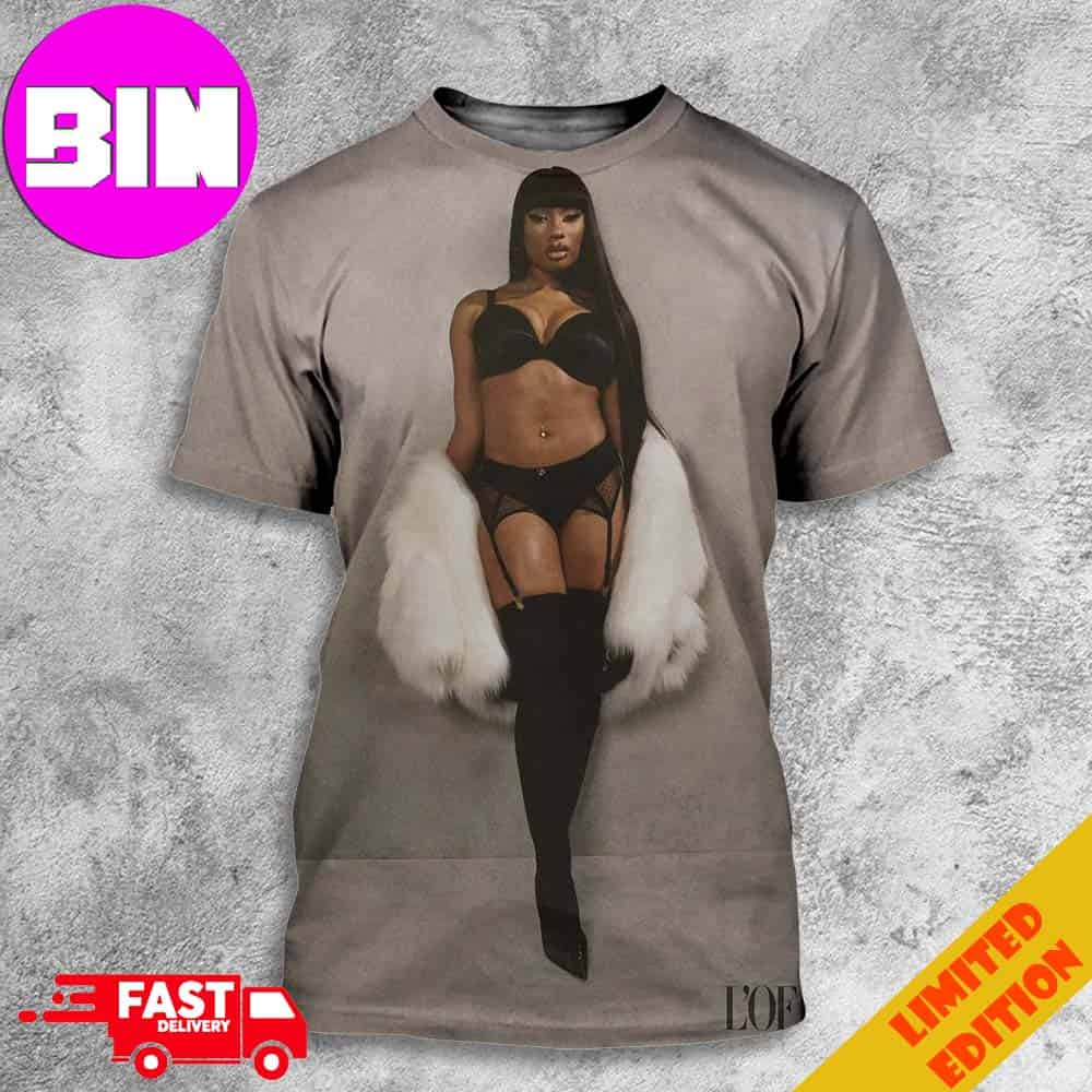 Megan Thee Stallion For L'OFFICIEL Magazine 2024 All Over Print Unisex T-Shirt