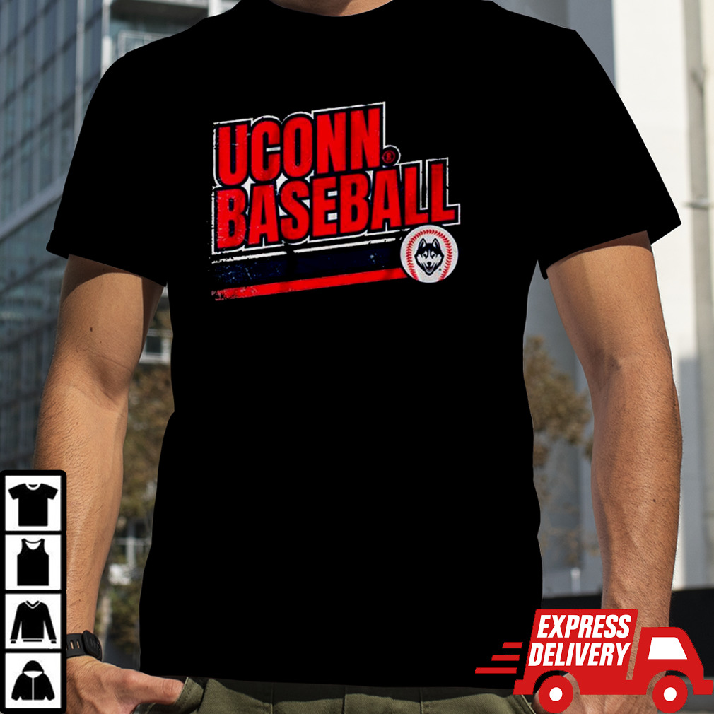 Uconn Huskies Retro Baseball Shirt