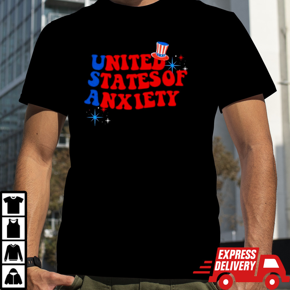 Usa United States Of Anxiety 4th Of July 2024 T-shirt