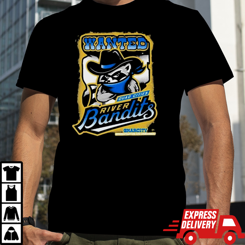 Wanted Quad Cities River Bandits Gravity T Shirt