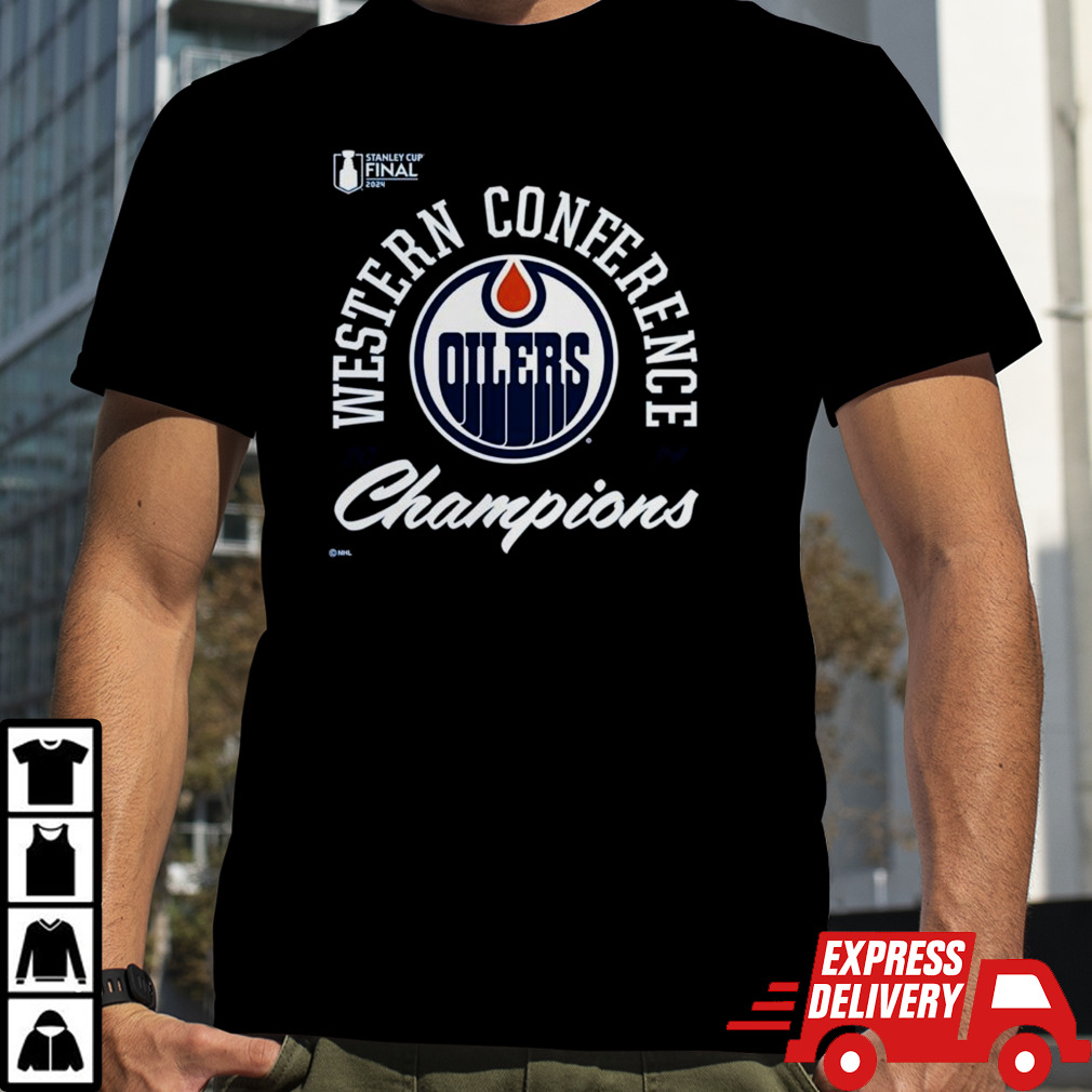 Edmonton Oilers 2024 Western Conference Champions Drive Tri-blend T-shirt