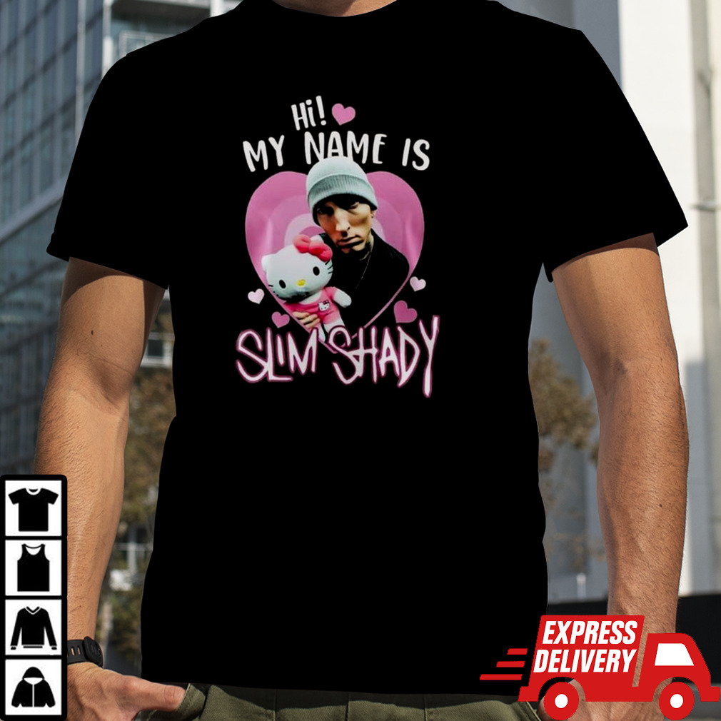 Eminem Hello Kitty Hi My Name Is Slim Shady Shirt