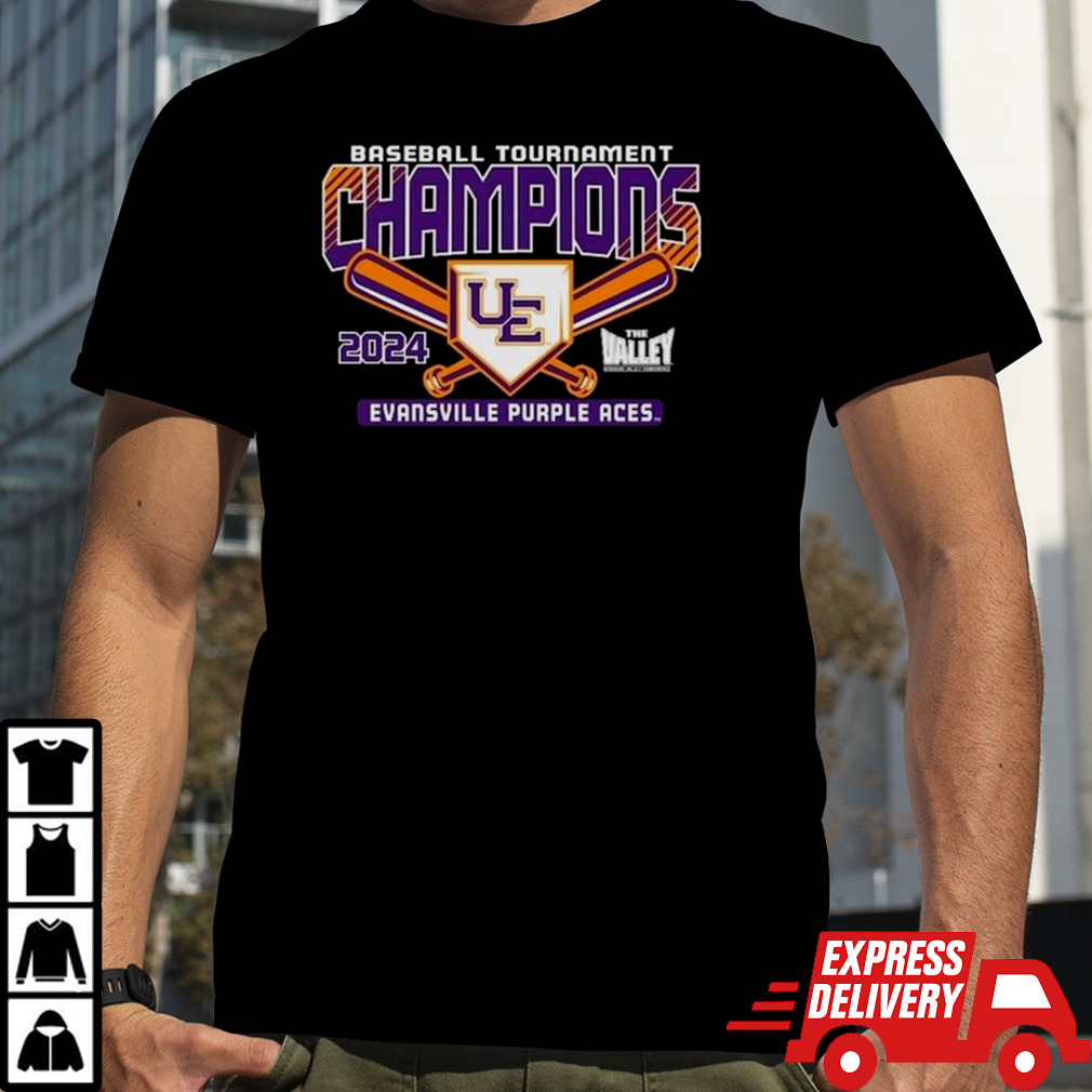 Evansville Aces 2024 MV Baseball Conf Tourney Champions T-shirt