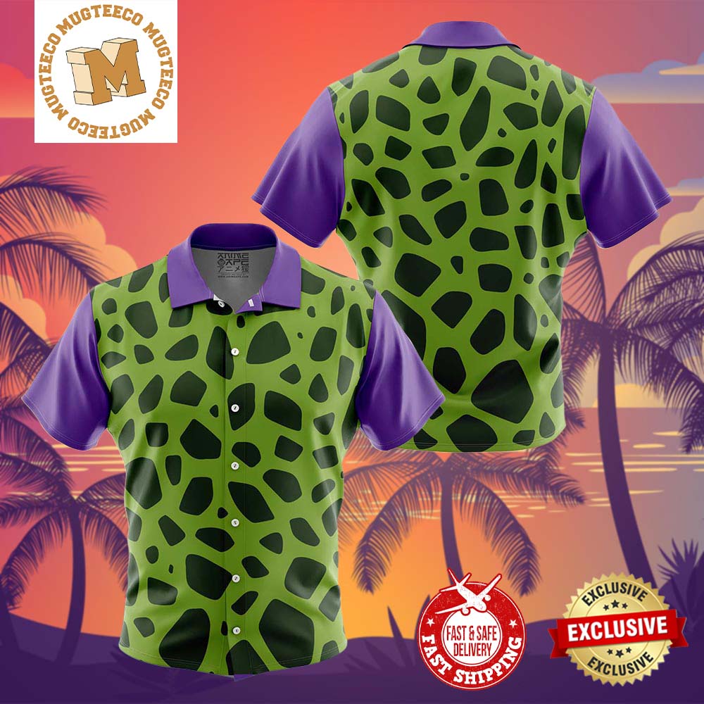 Cell Dragon Ball Z Summer 2024 Hawaiian Shirt For Family