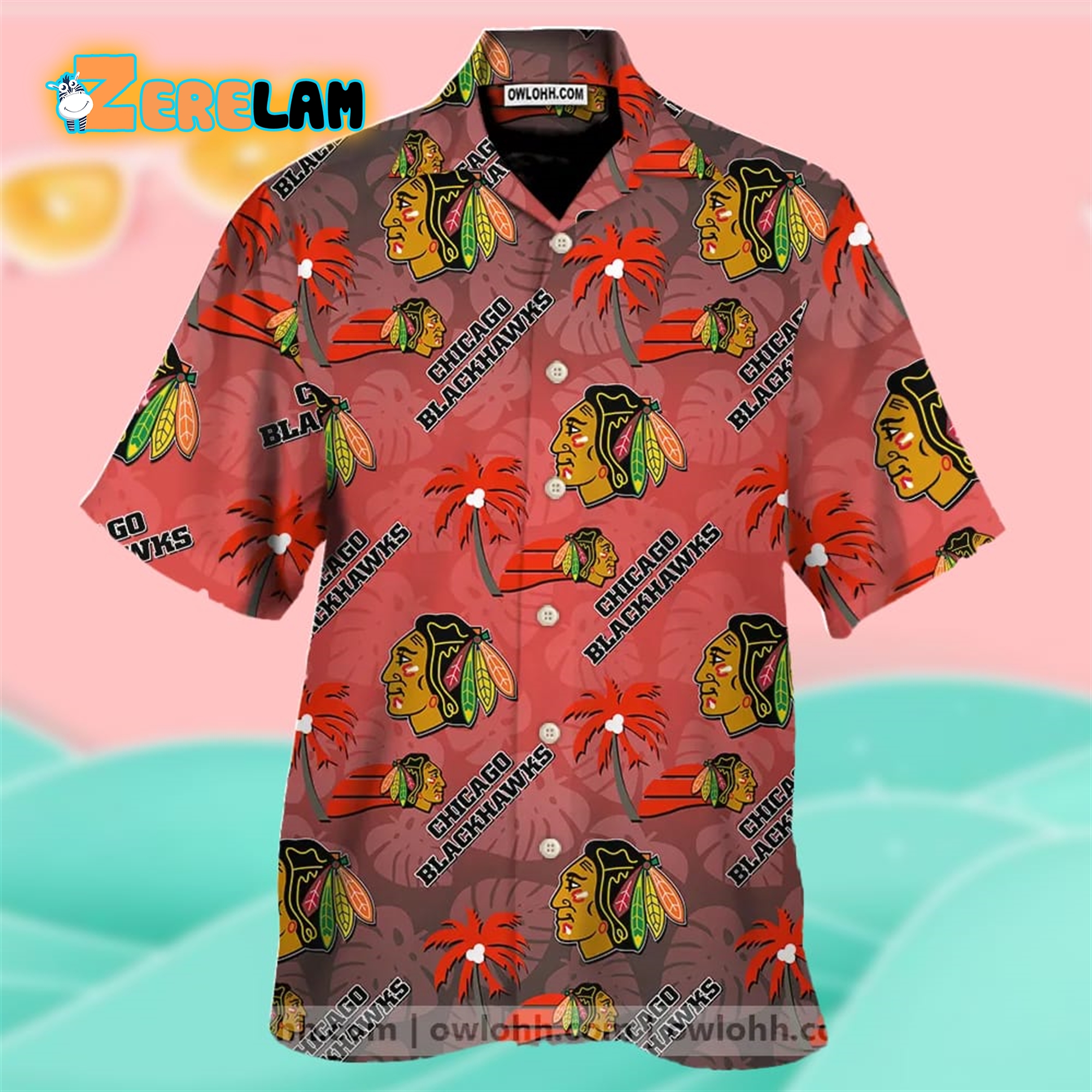 Chicago Blackhawks Team 3D Print Hawaiian Shirt