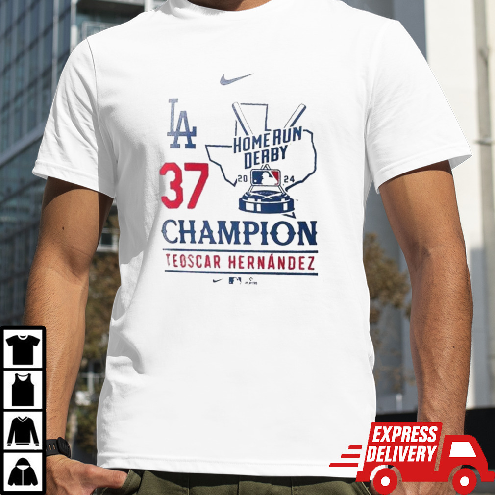 Teoscar Hernandez Los Angeles Dodgers Nike 2024 MLB Home Run Derby Champion T-shirt