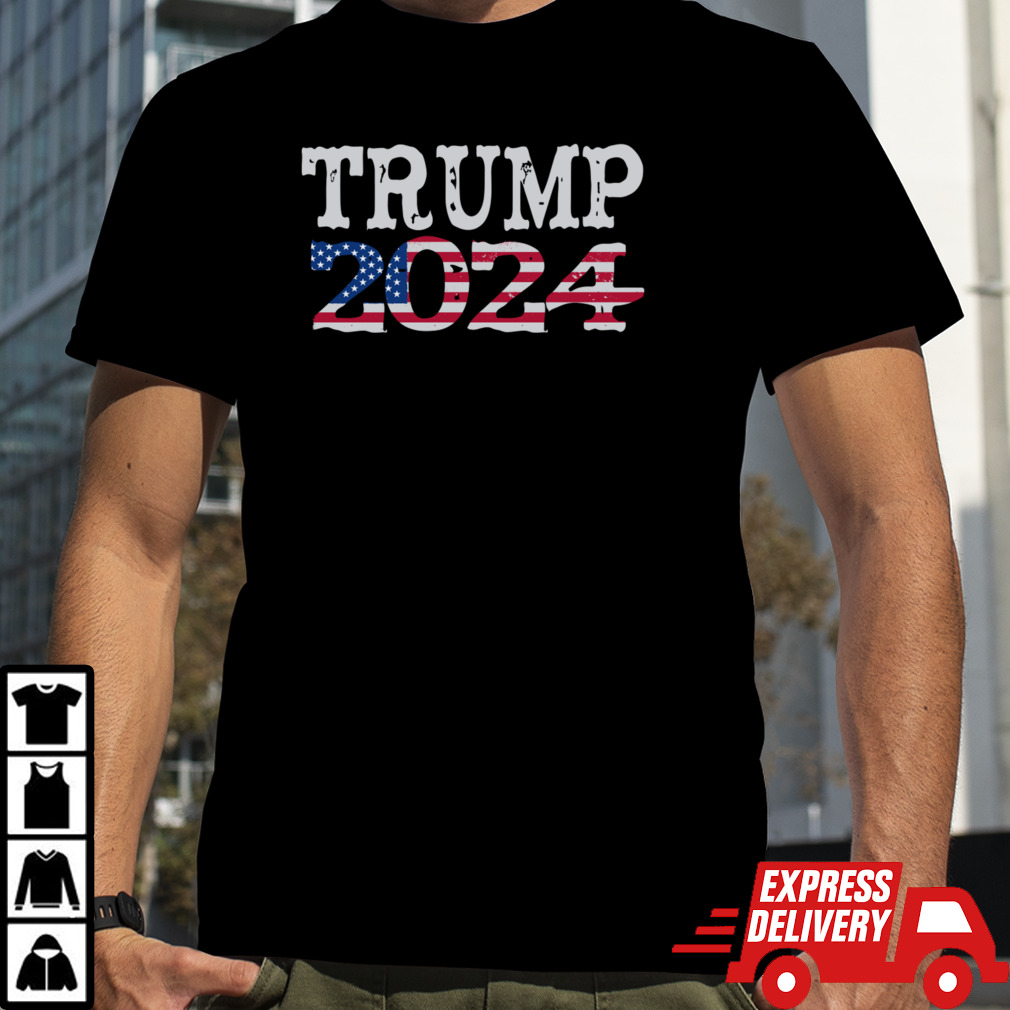 Trump 2024 American Flag TShirt