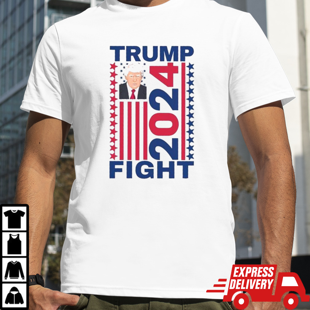 Trump Fight 20224 Flag American Assassination Trump Shot Shirt