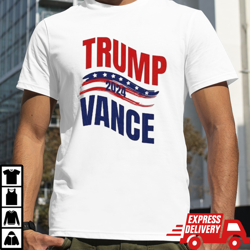 Trump Vance Election 2024 American Flag T-shirt